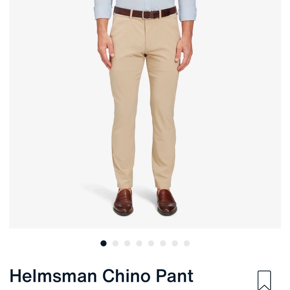 Mizzen + Main khaki helmsman Chino pant size 31w 30L